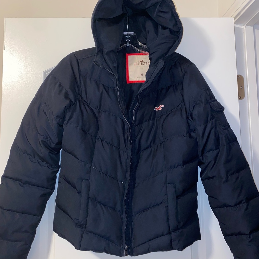 Navy Hollister winter coat